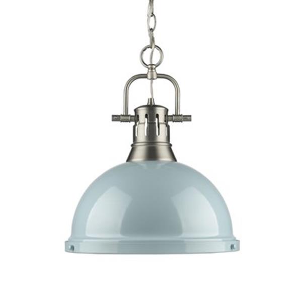 Golden Lighting 3602-L Duncan 1 Light Pendant,3602-L PW-SF