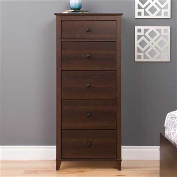 Prepac Furniture Yaletown Tall 5-Drawer Chest