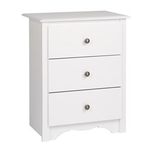 Prepac Furniture Monterey Tall 3-Drawer Nightstand-WDC-2403