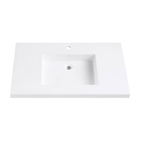 Avanity 37-in VersaStone Solid Surface Vanity Top-VUT37WT