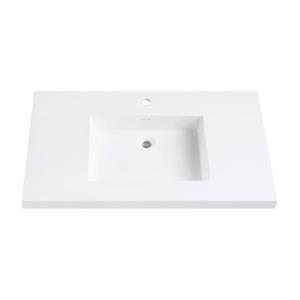 Avanity 37-in VersaStone Solid Surface Vanity Top-VUT37WT