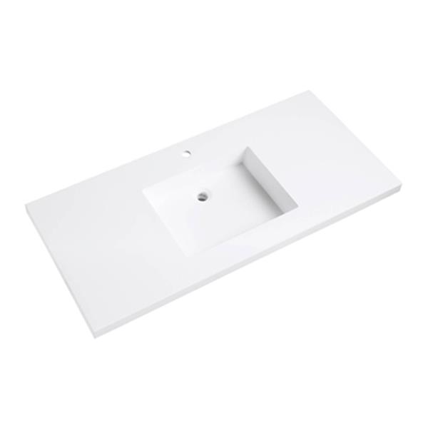 Avanity 49-in VersaStone Solid Surface Vanity Top-VUT49WT