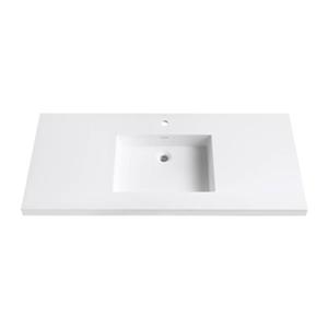 Avanity 49-in VersaStone Solid Surface Vanity Top,VUT49WT