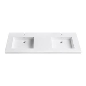 Avanity 61-in VersaStone Solid Surface Vanity Top-VUT61WT