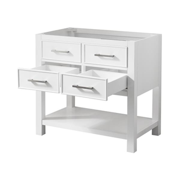 Avanity Brooks 36-in White Bathroom Vanity Cabinet