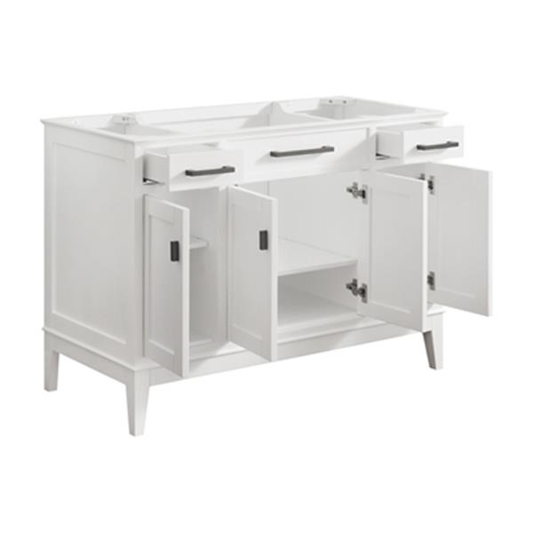 Avanity Madison 48-in White Bathroom Vanity Cabinet