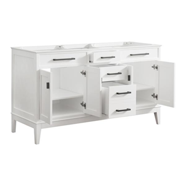 Avanity Madison 60-in White Bathroom Vanity Cabinet