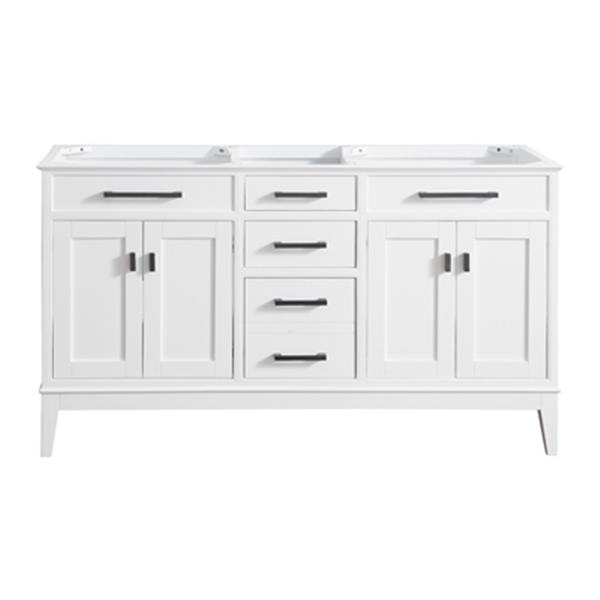 Avanity Madison 60-in White Bathroom Vanity Cabinet