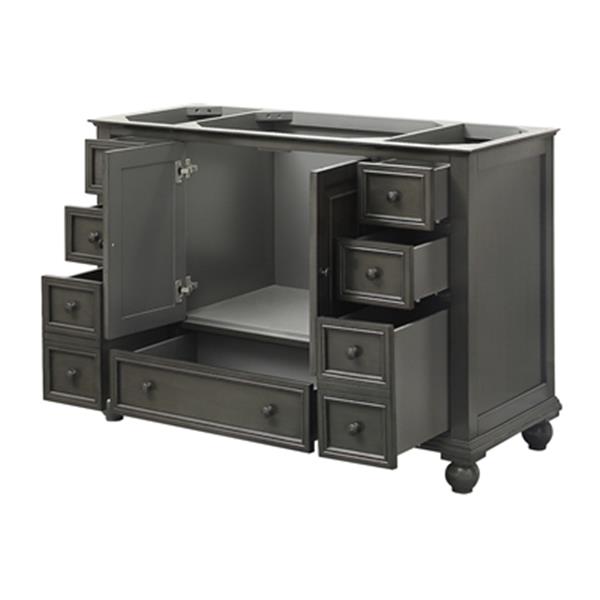 Avanity Thompson 48-in Charcoal Glaze Bathroom Vanity Cabinet