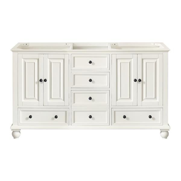 Avanity Thompson 60-in French White Bathroom Vanity Cabinet