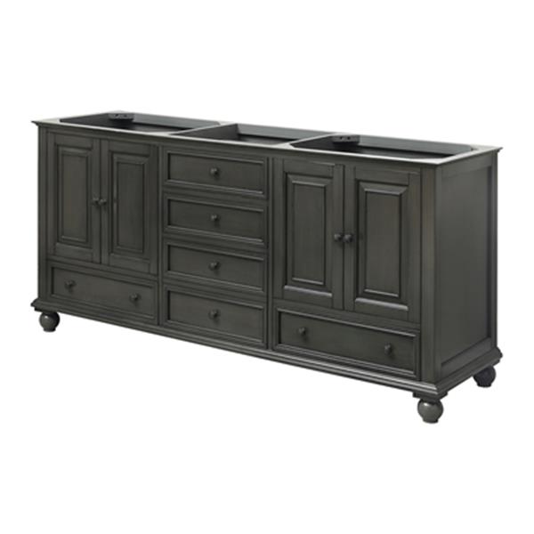 Avanity Thompson 72-in Charcoal Glaze Bathroom Vanity Cabinet