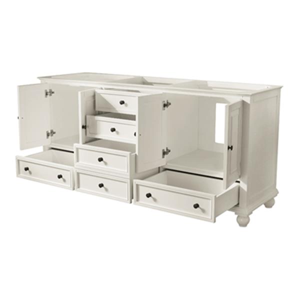 Meuble pour lavabo de salle de bain blanc de 72 po Thompson par Avanity