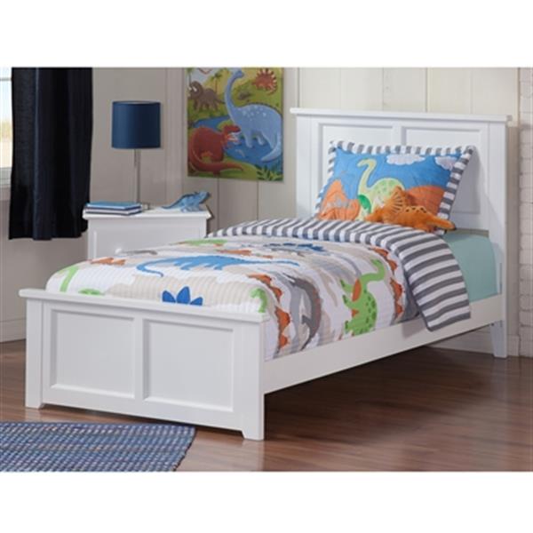 Atlantic Furniture Madison Twin Xl Traditional Bed With Matching Foot Board In White Ar8616032 Rona Atlantic Furniture Madison Twin Xl, Atlantic Bed And Furniture