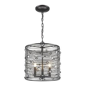 Golden Lighting 1998-3P EBB Bijoux 3-Light Pendant,1998-3P E