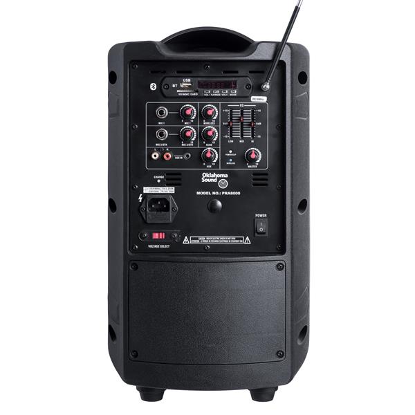 Oklahoma Sound PRA-8000/PRA8 Wireless PA System with Wireles