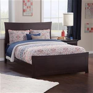 Atlantic Furniture Metro Full Traditional Bed with Matching Foot Board in Espresso