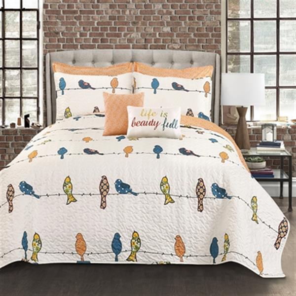 Lush Decor Rowley Birds 7 Piece Quilt Set 16t Rona