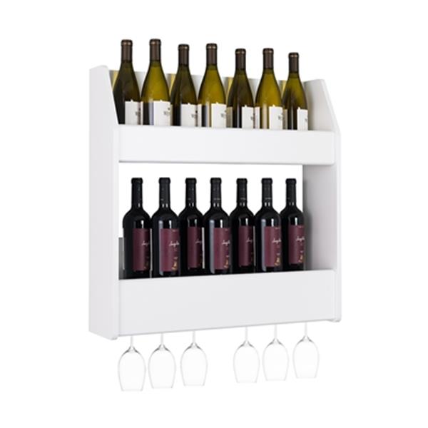 floating wine bottle rack
