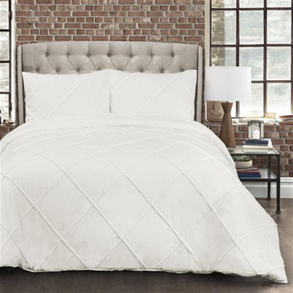 Lush Decor Diamond Pom Pom 3 Piece Comforter Set 16t002456 Rona