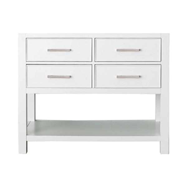 Avanity Brooks 42-in White Bathroom Vanity Cabinet