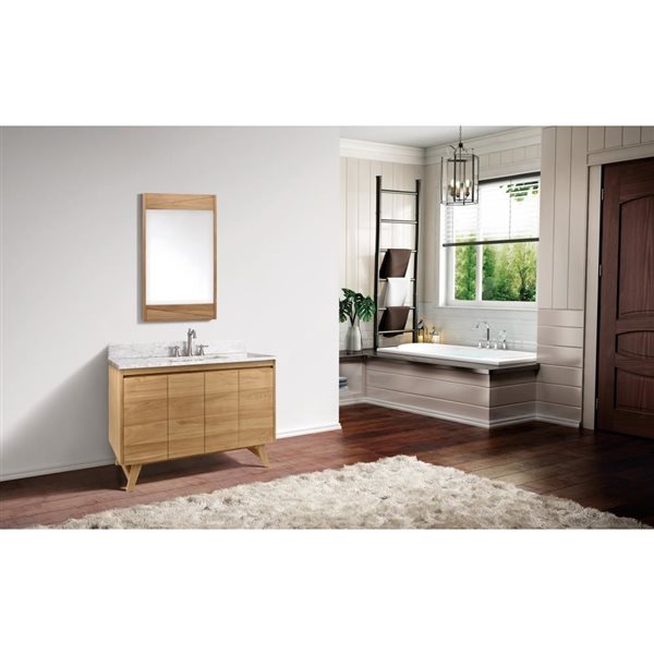 Avanity Coventry 48-in Natural Teak Bathroom Vanity Cabinet