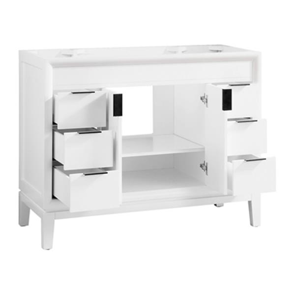 Avanity Emma 42-in White Bathroom Vanity Cabinet