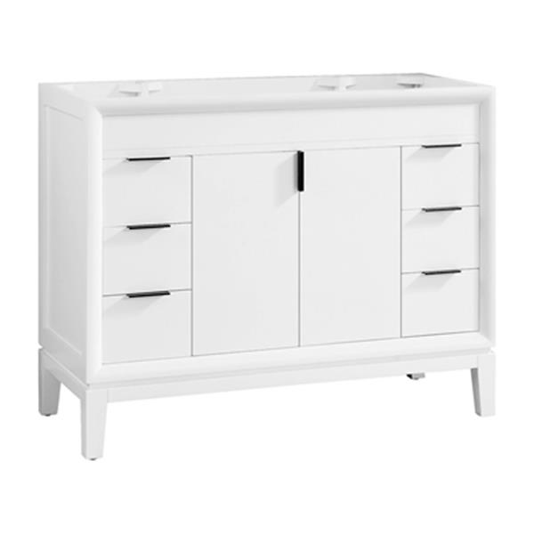 Avanity Emma 42-in White Bathroom Vanity Cabinet