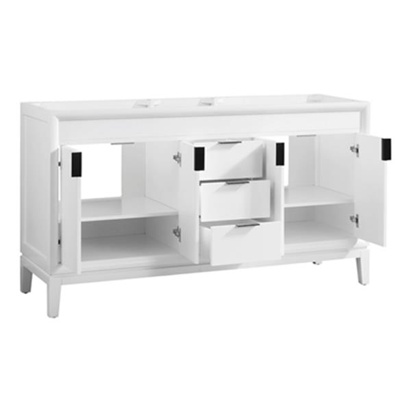 Avanity Emma 60-in White Bathroom Vanity Cabinet