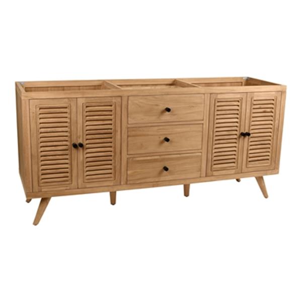 Avanity Harper 72-in Natural Teak Bathroom Vanity Cabinet