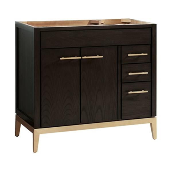 Avanity hepburn 36 in dark chocolate bathroom vanity cabinet hepburn