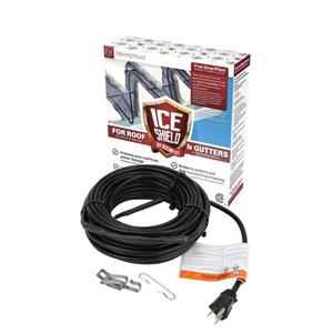 WarmlyYours Roof and Gutter De-icing Cable Kit - 80-ft - 5 W per ft.