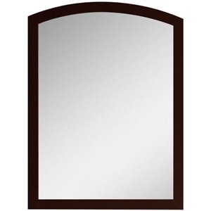 American Imaginations Bow Mirror - 23.62" x 31.5" - Wood - Brown