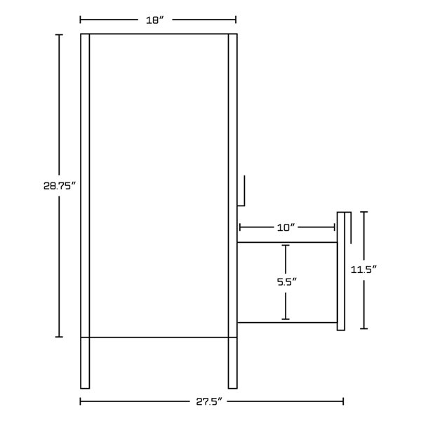 American Imaginations Bow 30-in White Single Sink Bathroom Vanity with White Ceramic Top