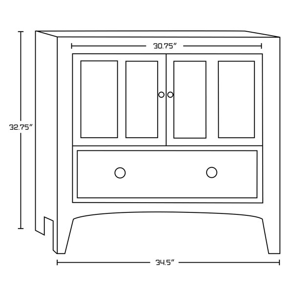 American Imaginations 36-in White Shaker Single Sink Bathroom Vanity Set with White Carrara Quartz Top
