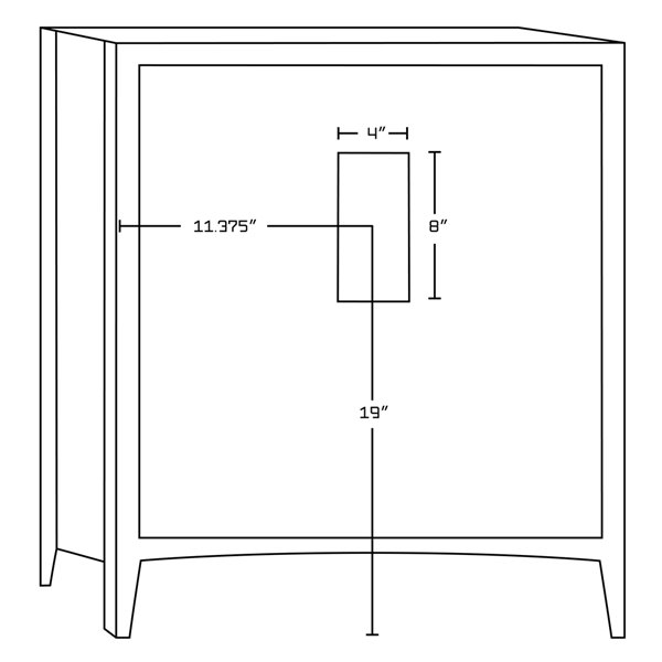 American Imaginations White 30-in Shaker Single Sink Bathroom Vanity Set with White Carrara Quartz Top