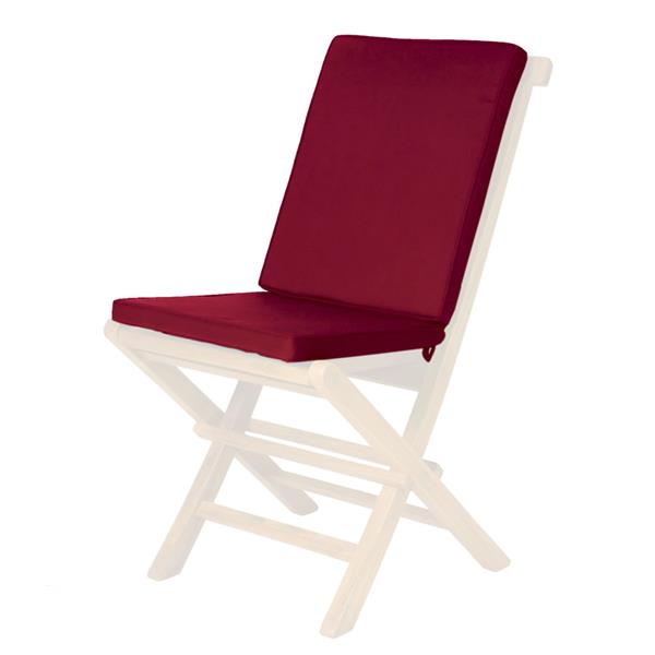 All Things Cedar Outdoor Folding Chair, Solid Outdoor Sling Chair Cushion