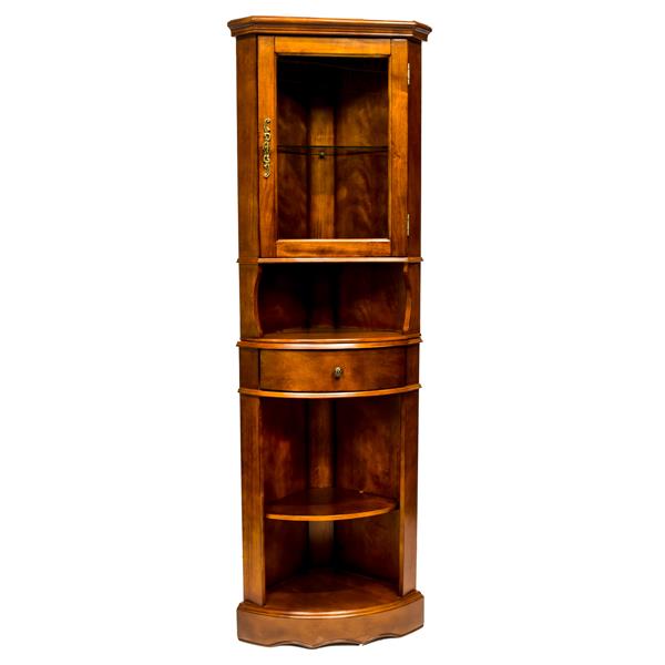 All Things Cedar Corner Curio Cabinet, Corner Hutch Cabinet