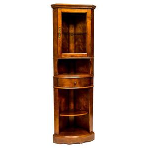 All Things Cedar Corner Curio Cabinet - Cherry - 24-inx 15-inx 78-in