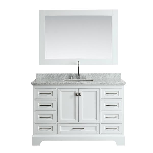 Design Element Omega Single Vanity With, Bathroom Vanity 54 Inch