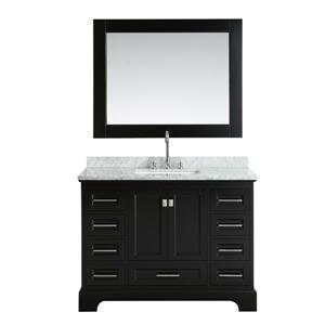 Meuble-lavabo avec miroir Omega, 48