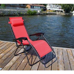 Henryka Patio Casual Chair  - Adjustable – Red