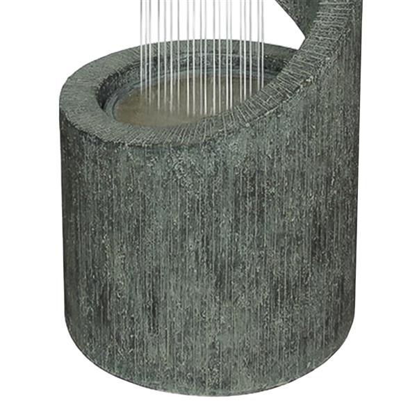 Henryka Outdoor Fountain Led Lights Concrete Mz14005ga