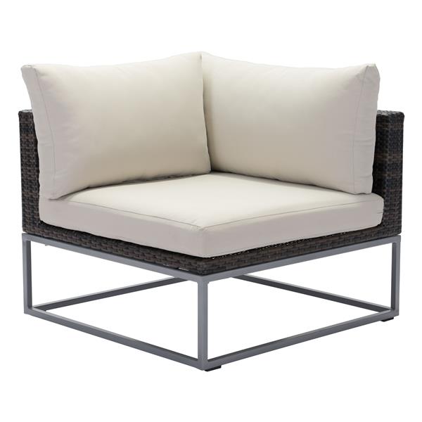 Zuo Modern Malibu Corner Chair 18 In X 33 Brown And Beige 703833 Rona Zuo Modern Malibu Corner Chair 18 In, Zuo Modern Outdoor Furniture