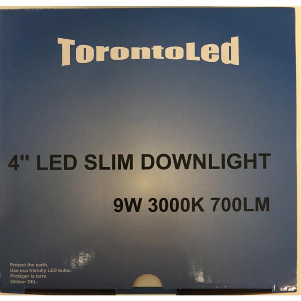 TorontoLed Downlight - 4-in - White