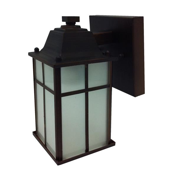 Whitfield Lighting Jordan Outdoor Wall Mount Light - 1 Light - 8.25-in x 4.75-in - Black