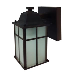 Whitfield Lighting Jordan Outdoor Wall Mount Light - 1 Light - 8.25-in x 4.75-in - Black