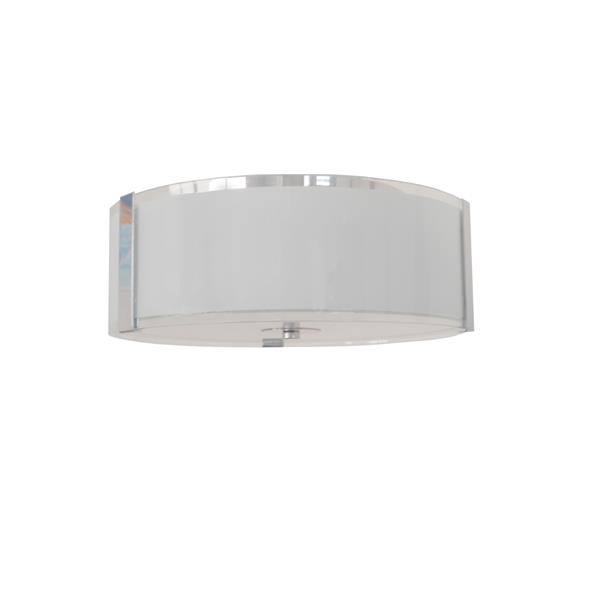 Whitfield Lighting Modern Flush Mount Light 3 Lights 6 In X 14 In Chrome Fm4029 14ch Rona