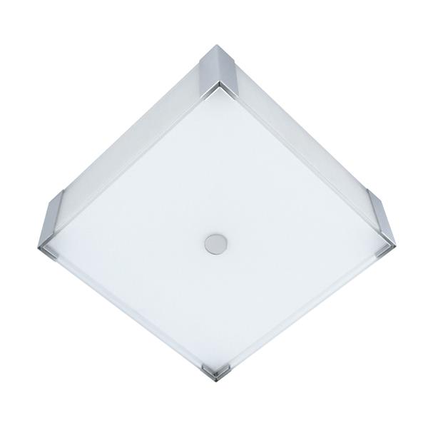 Whitfield Lighting Square Flush Mount Light - 3 Lights - 4.7-in x 14-in - Chrome