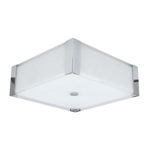 Whitfield Lighting Square Flush Mount Light - 3 Lights - 4.7-in x 14-in - Chrome