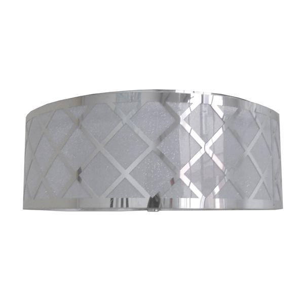 Whitfield Lighting Dana Flush Mount Light - 2 Lights - 5-in x 14-in - Polished Chrome